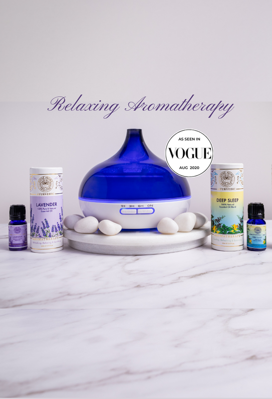 divine aroma lavender, deep sleep, lemongrass essential oils, aroma diffuser / humidifier for relaxing aromatherapy as seen in british vogue