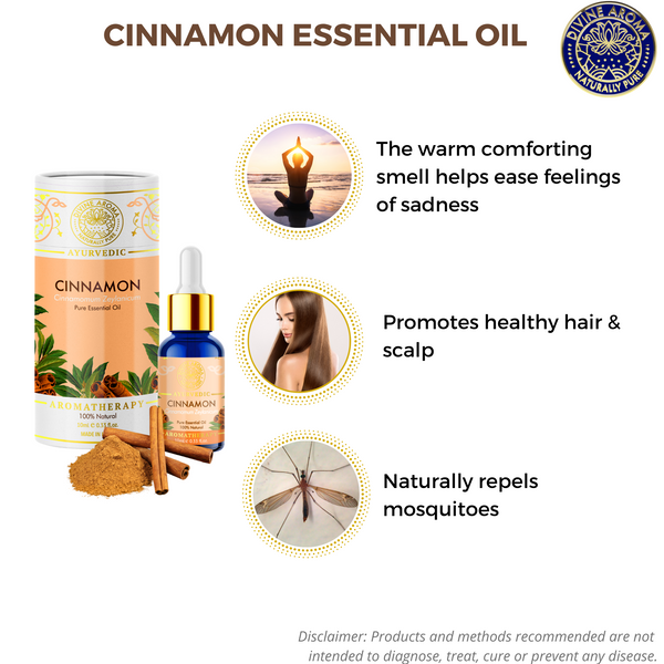 Cinnamon (Bark) |For Skin, Hair, Calming properties, repelling insects