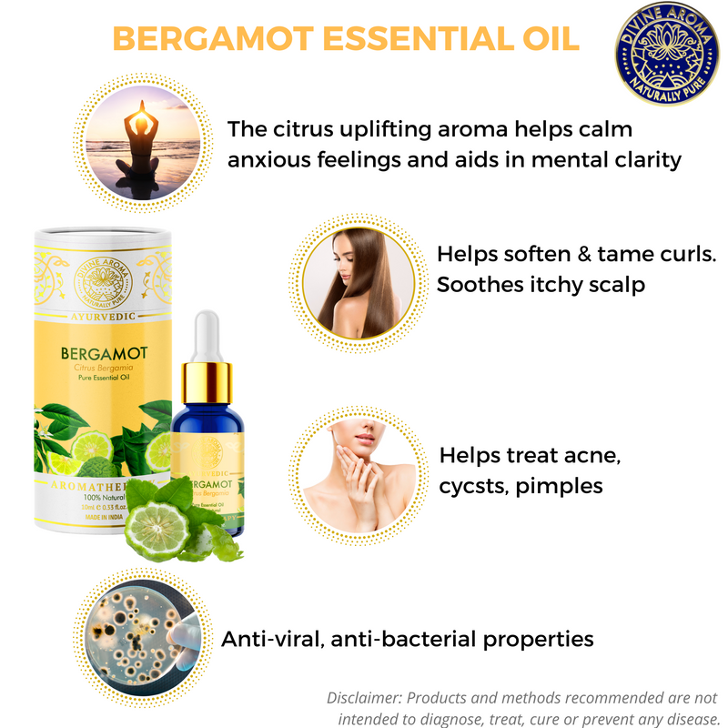 Bergamot | For Acne, Hair Health, Anti-viral properties, Uplifting properties