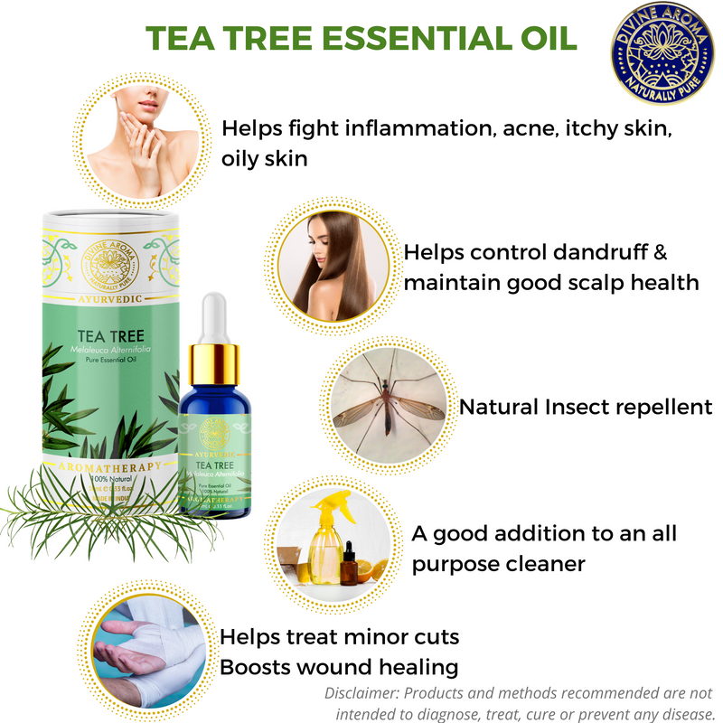 Tea Tree |  For Acne, blemishes, Hair, Odours