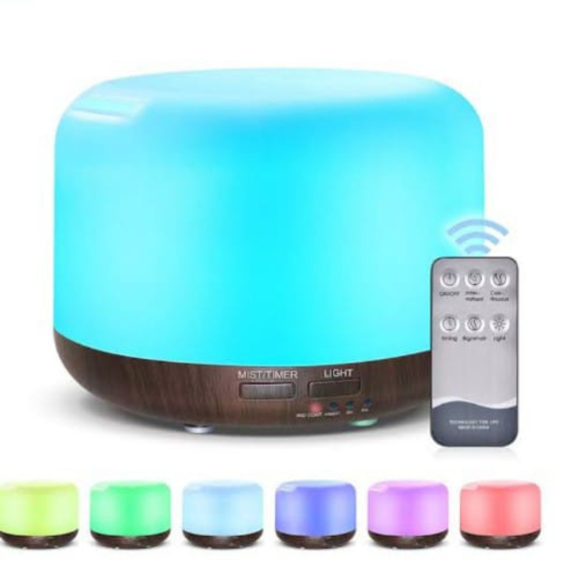 White diffuser & humidifier | 500 ml | Remote control Diffuser – Divine ...