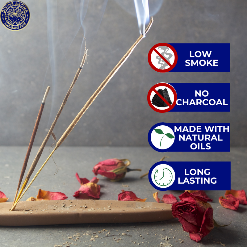 Natural Incense Stick / Agarbatti | Pack of 8 | 0% charcoal