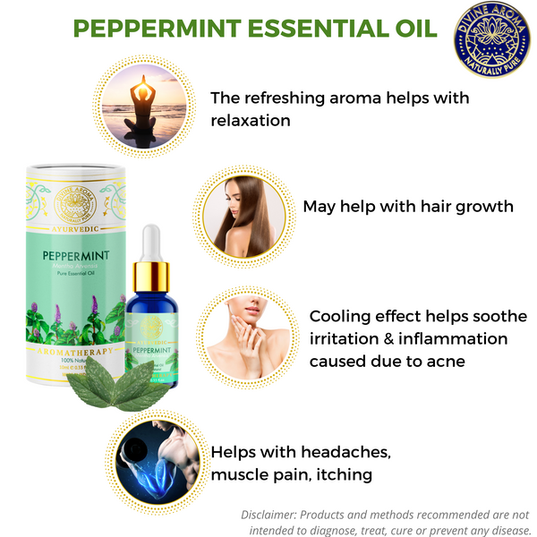 Peppermint |  For Skin, Hair, Cooling & refreshing properties