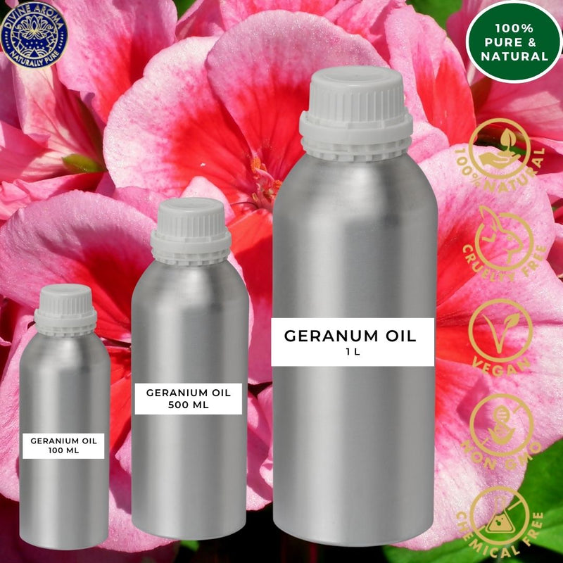 Geranium | For Skin elasticity, Hair, Anti-viral properties, Stress, repelling insects