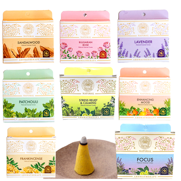 divine aroma natural incense cones for aromatherapy and pleasant fragrance/aroma