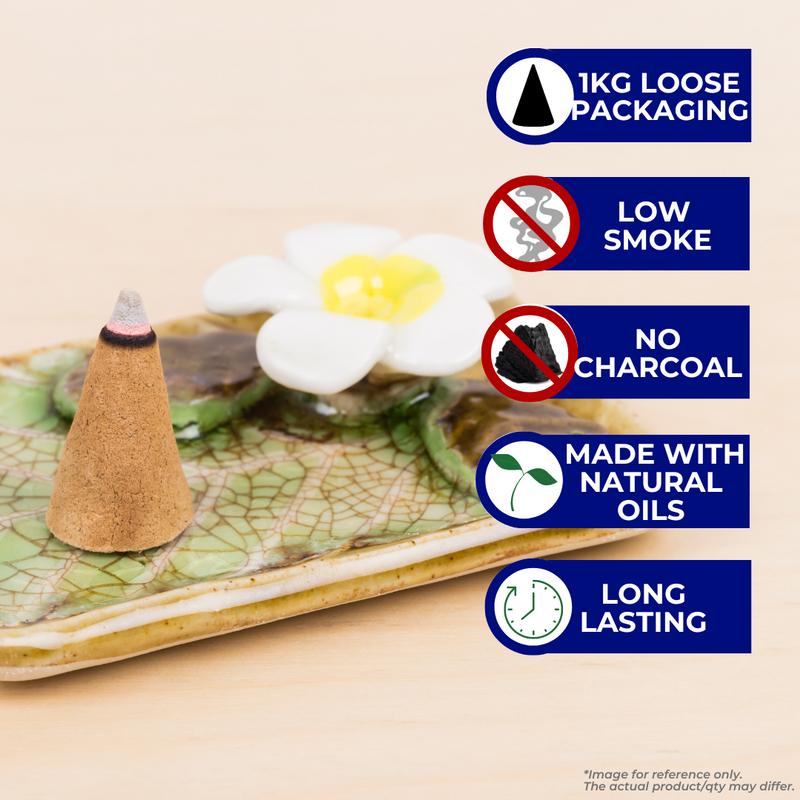 Natural Incense Cones | 0% charcoal | 100% Natural | 8 variants